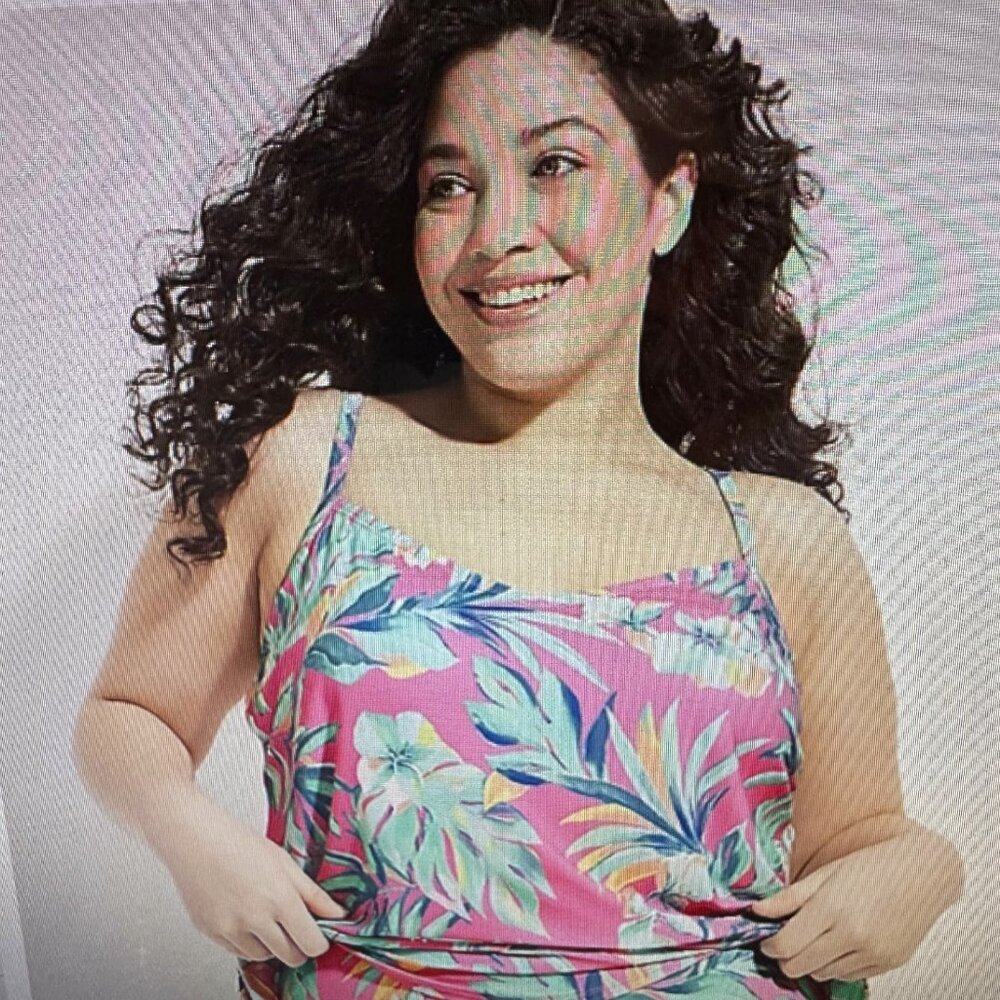 Maurices Tankini Top NWT Hot Tropics Combo Size 3X